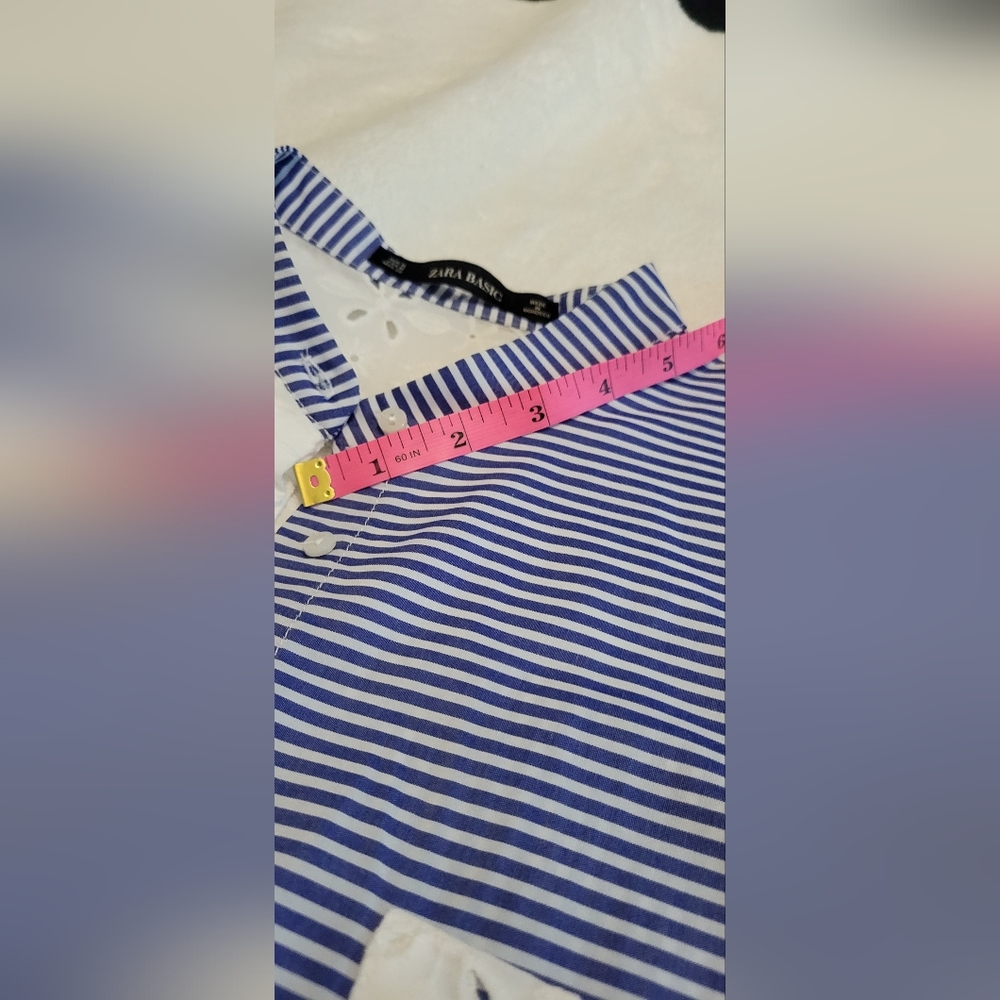 Zara Basic Striped And Embroidery Romer - Picture 9 of 13